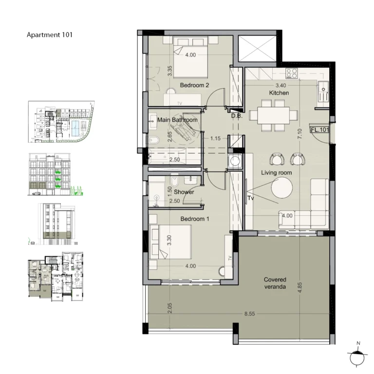 2 Bedroom Apartment for Sale in Potamos Germasogeias, Limassol District