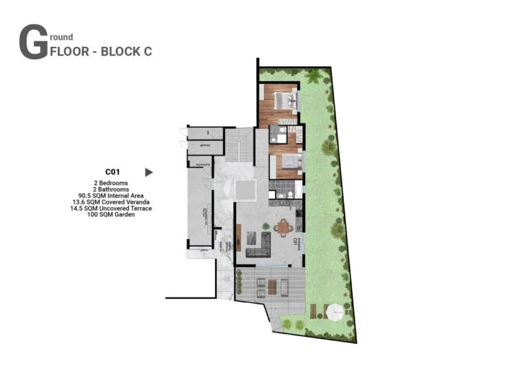 2 Bedroom Apartment for Sale in Livadia Larnakas, Larnaca District