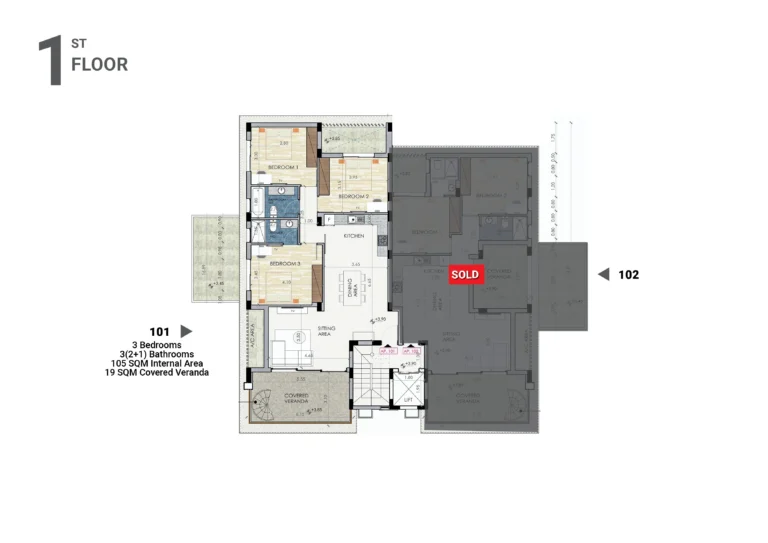 3 Bedroom Apartment for Sale in Larnaca District