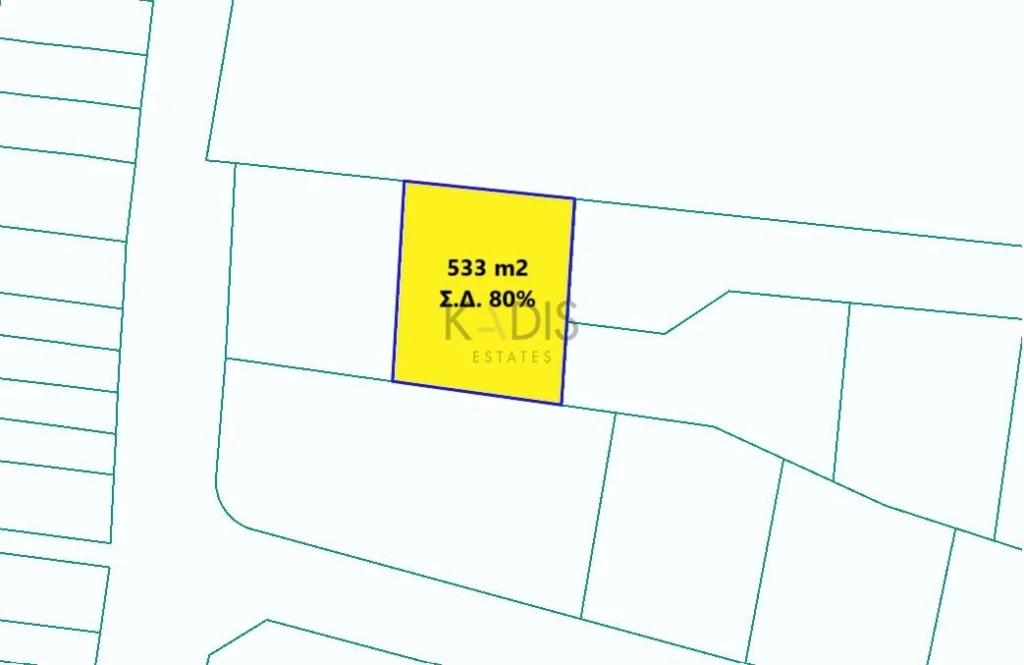 533m² Plot for Sale in Nicosia – Agios Andreas