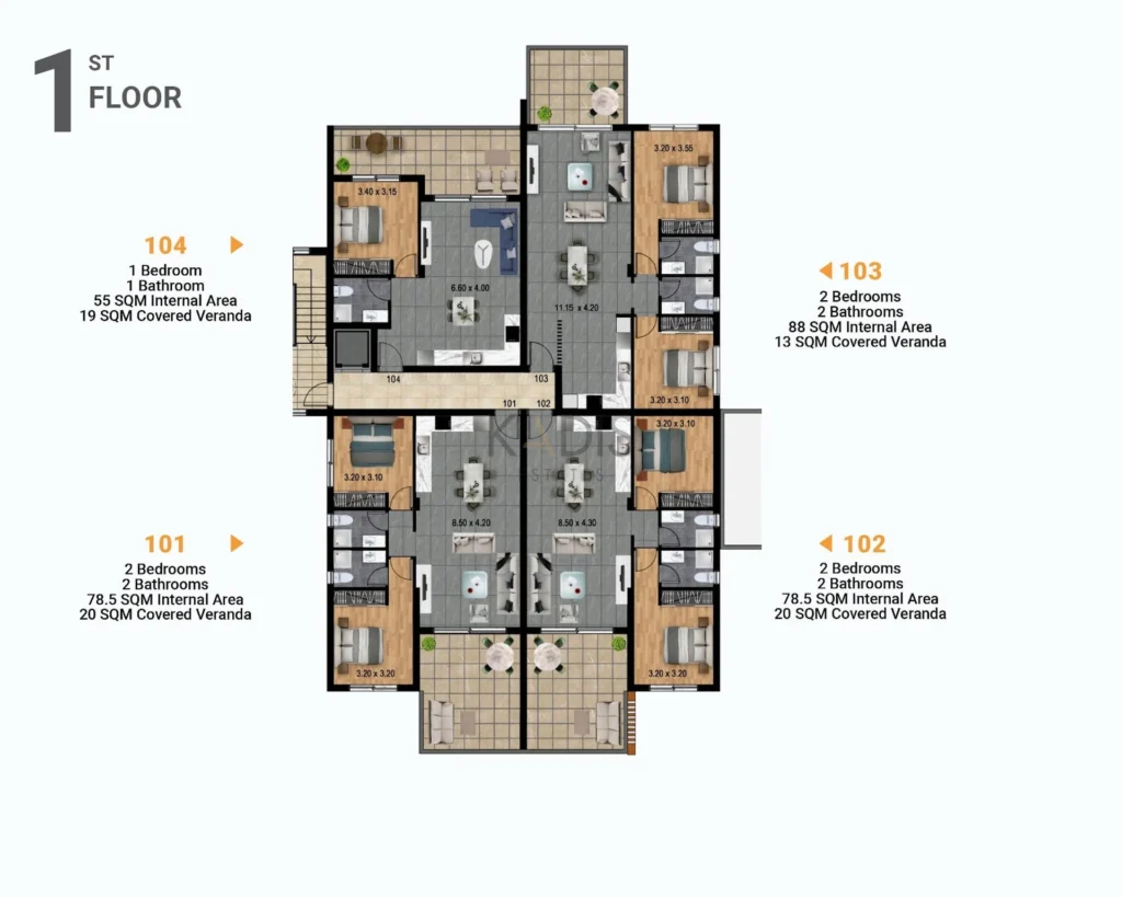 2 Bedroom Apartment for Sale in Parekklisia, Limassol District