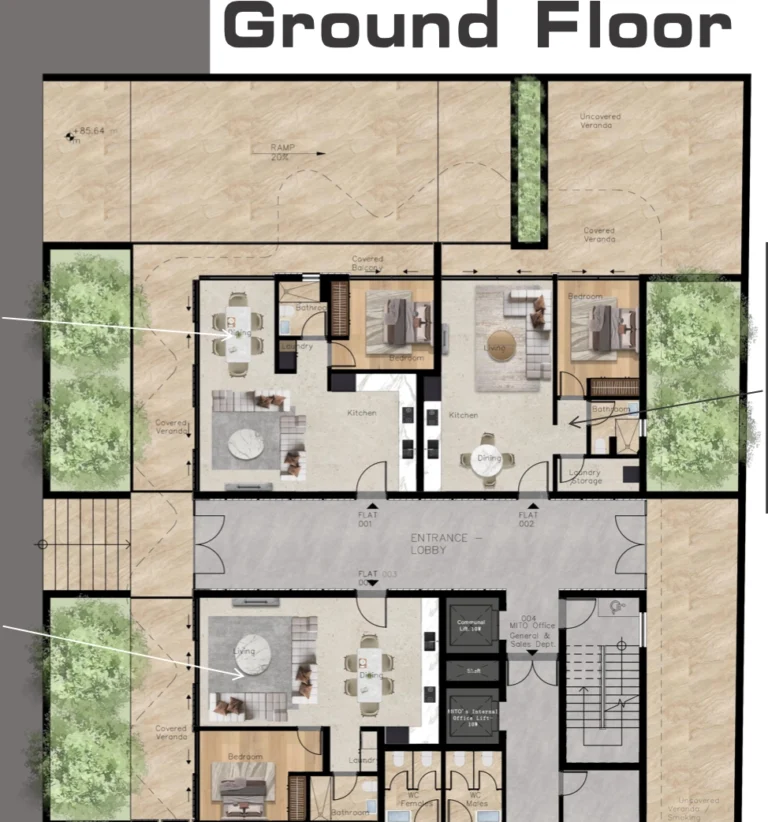 3 Bedroom Apartment for Sale in Paphos – Agios Theodoros