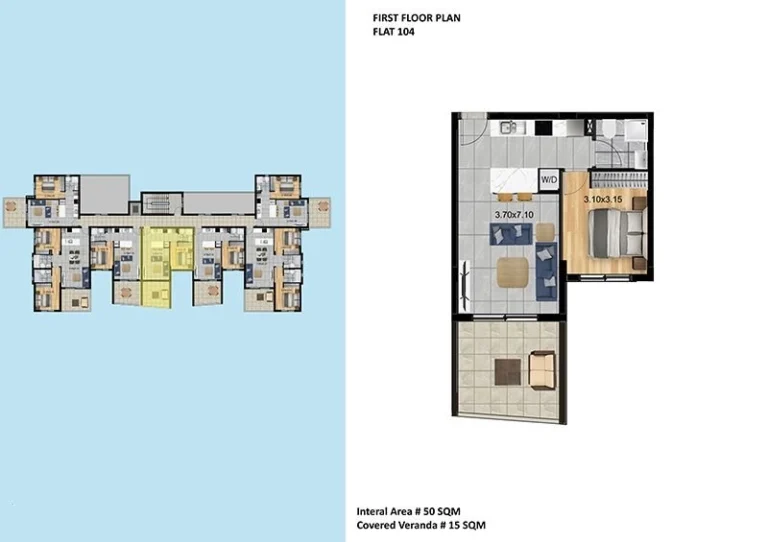 1 Bedroom Apartment for Sale in Limassol – Agios Athanasios