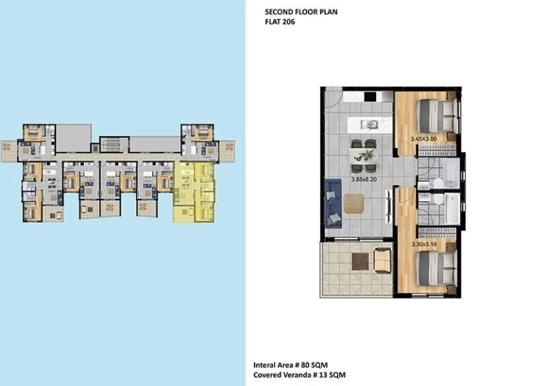 2 Bedroom Apartment for Sale in Limassol – Agios Athanasios