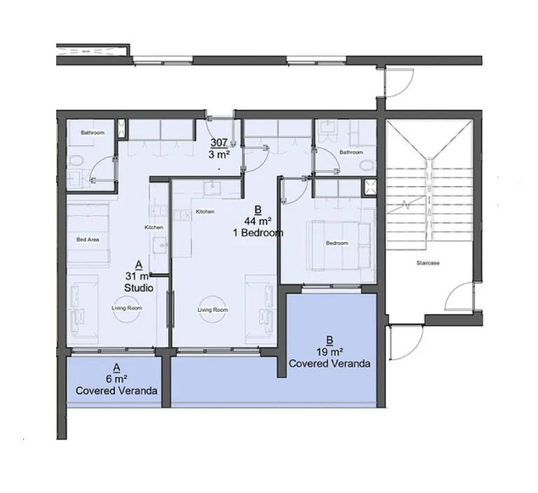 2 Bedroom Apartment for Sale in Limassol – Katholiki