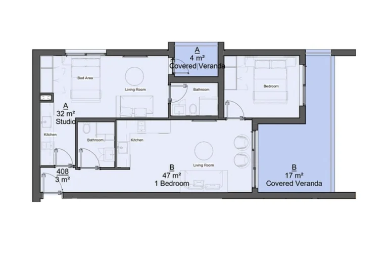 2 Bedroom Apartment for Sale in Limassol – Katholiki