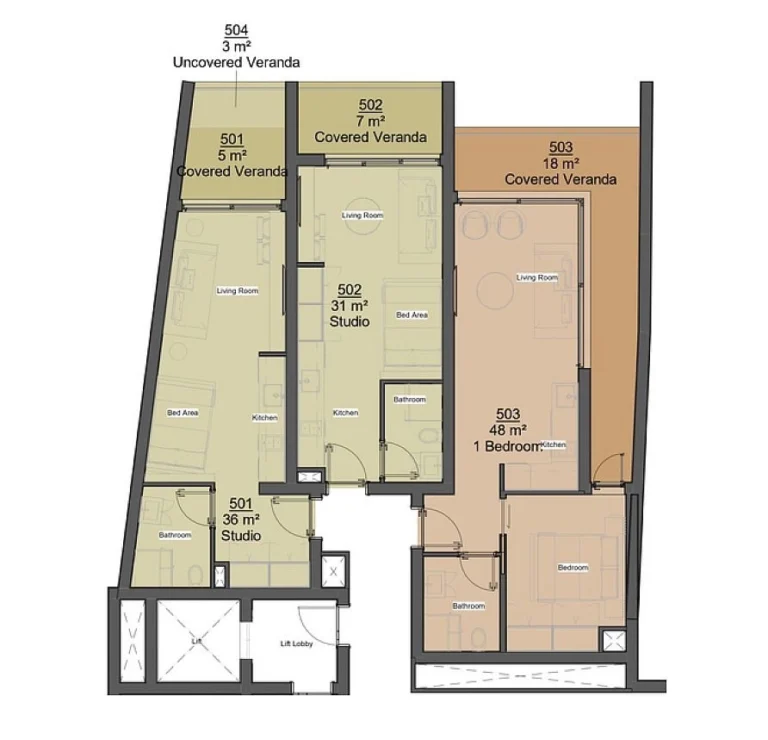 38m² Apartment for Sale in Limassol – Katholiki