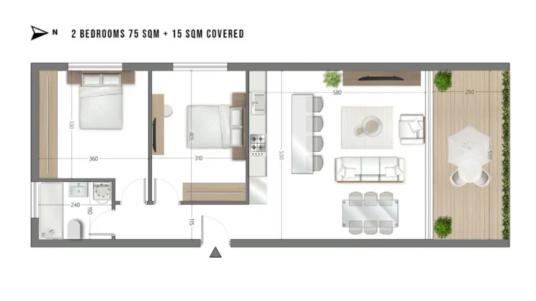 1 Bedroom Apartment for Sale in Limassol – Mesa Geitonia