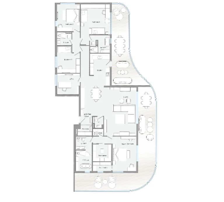 4 Bedroom Apartment for Sale in Germasogeia, Limassol District