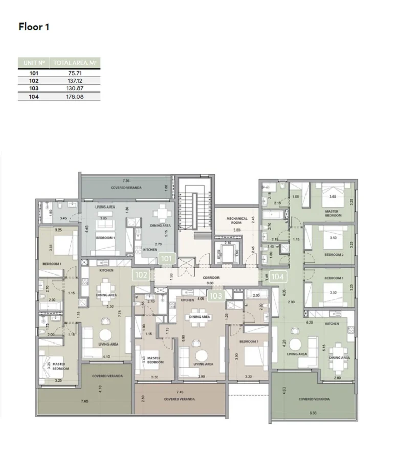 64m² Apartment for Sale in Germasogeia, Limassol District