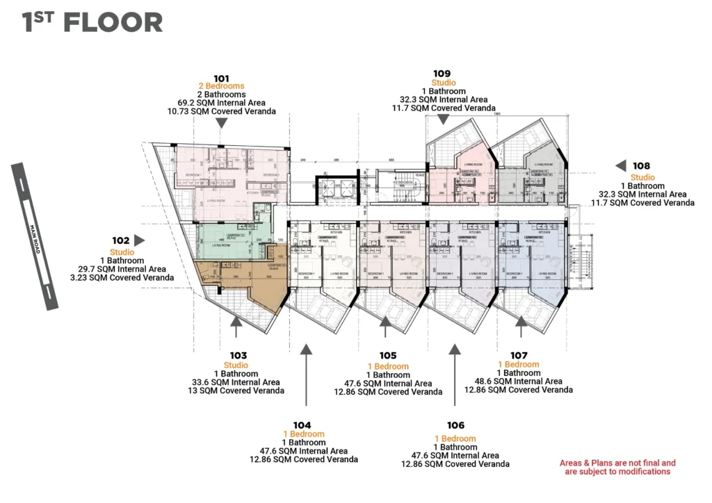 2 Bedroom Apartment for Sale in Larnaca – Finikoudes