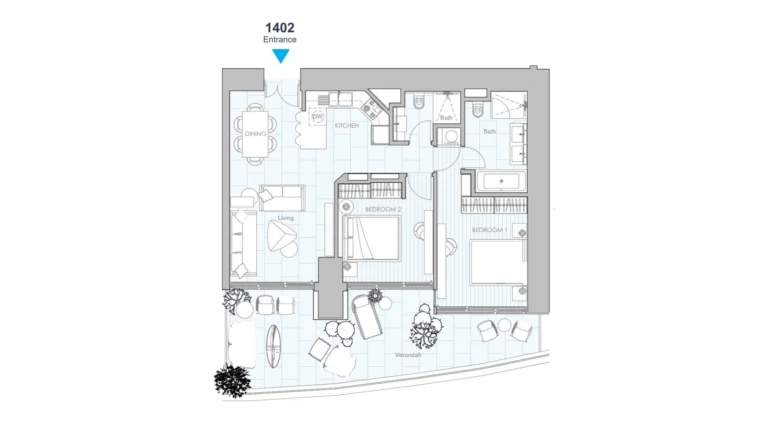 2 Bedroom Apartment for Sale in Nicosia – Agios Ioannis, Limassol District