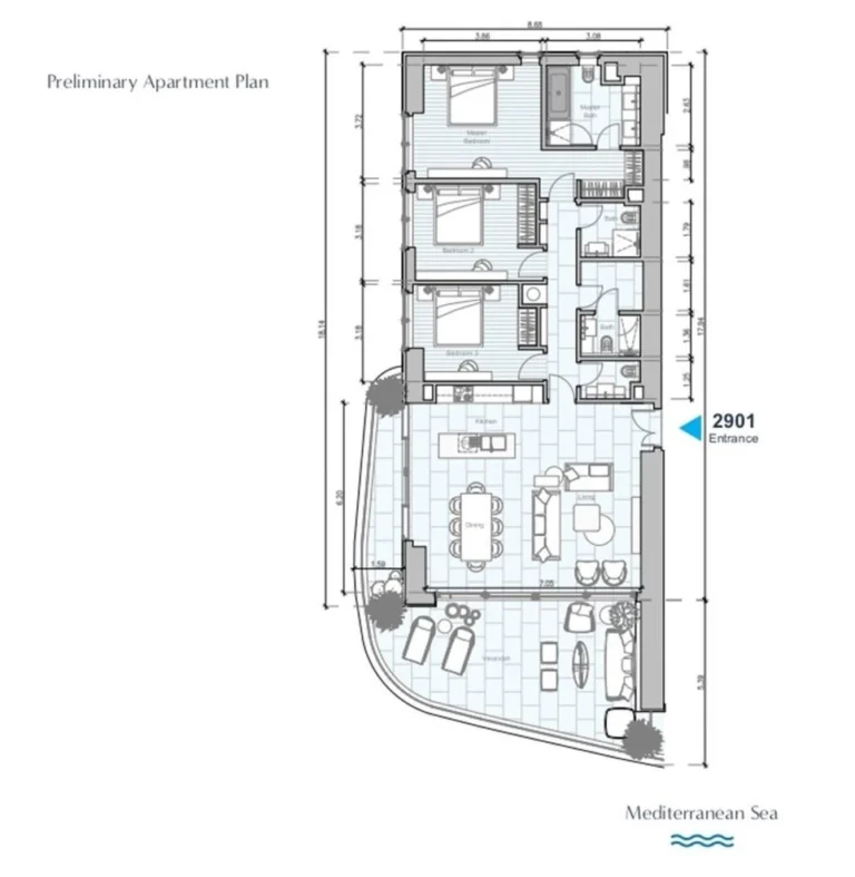 3 Bedroom Apartment for Sale in Nicosia – Agios Ioannis, Limassol District