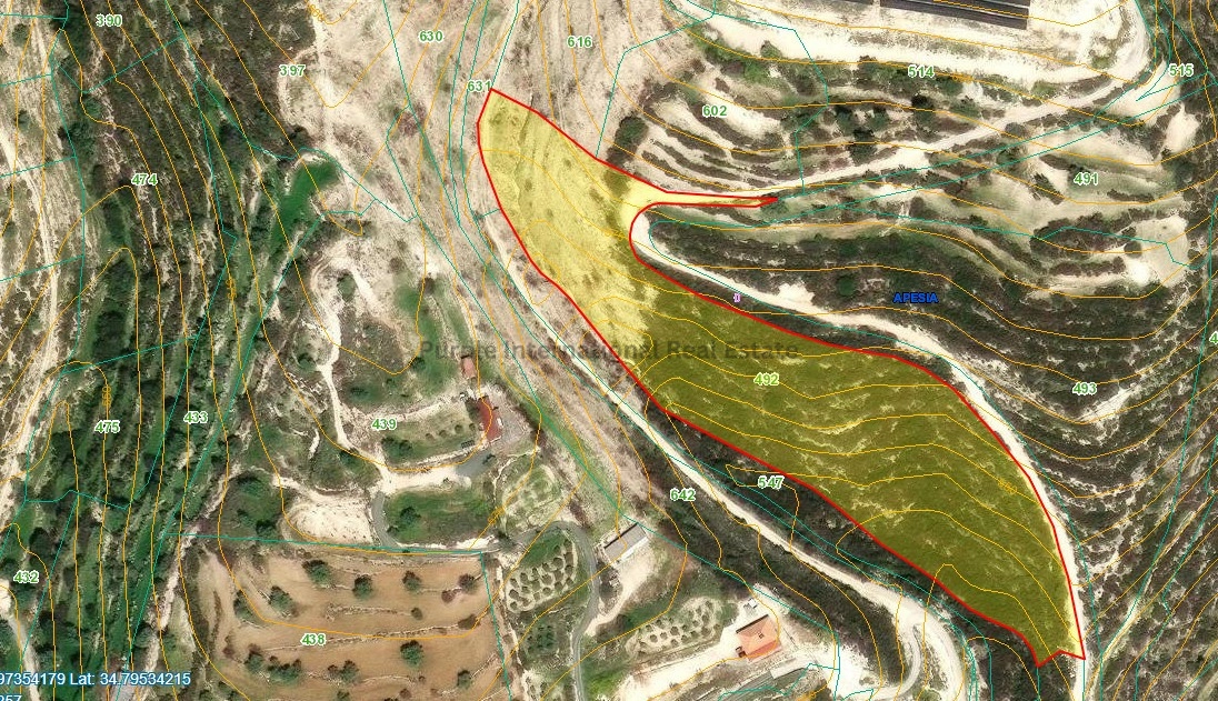 36,996m² Plot for Sale in Apesia, Limassol District