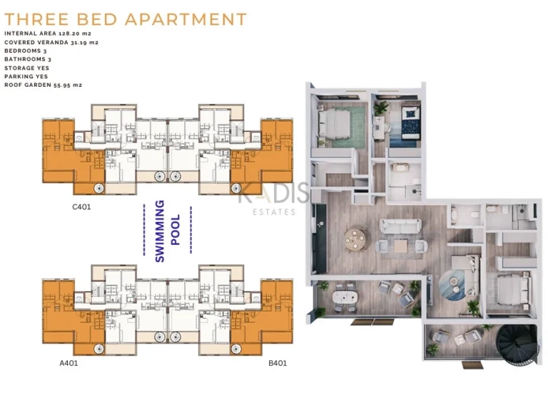 2 Bedroom Apartment for Sale in Limassol – Zakaki