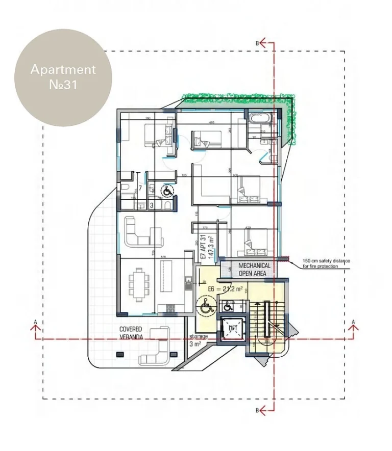 4 Bedroom Apartment for Sale in Limassol – Petrou kai Pavlou