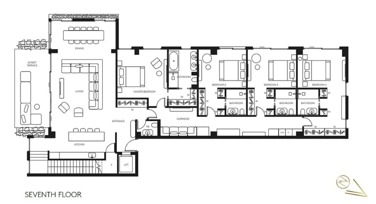 4 Bedroom Apartment for Sale in Germasogeia – Tourist Area, Limassol District