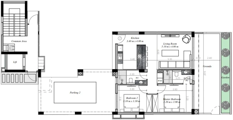 2 Bedroom Apartment for Sale in Kapparis, Famagusta District