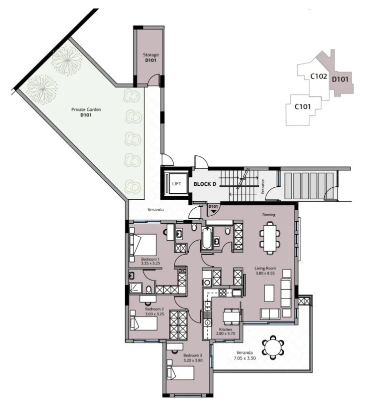 3 Bedroom Apartment for Sale in Germasogeia, Limassol District
