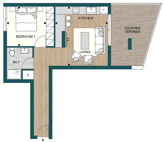 1 Bedroom Apartment for Sale in Livadia Larnakas, Larnaca District