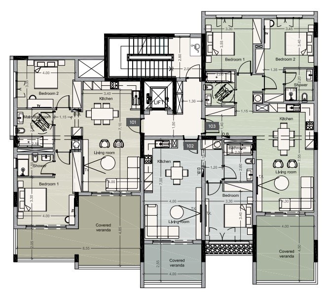 2 Bedroom Apartment for Sale in Germasogeia, Limassol District