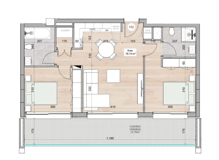 2 Bedroom Apartment for Sale in Limassol – Kapsalos
