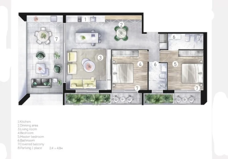 2 Bedroom Apartment for Sale in Geroskipou, Paphos District