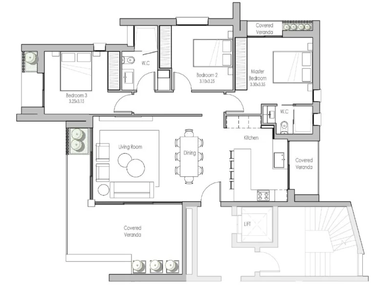 2 Bedroom Apartment for Sale in Paphos – Agios Pavlos
