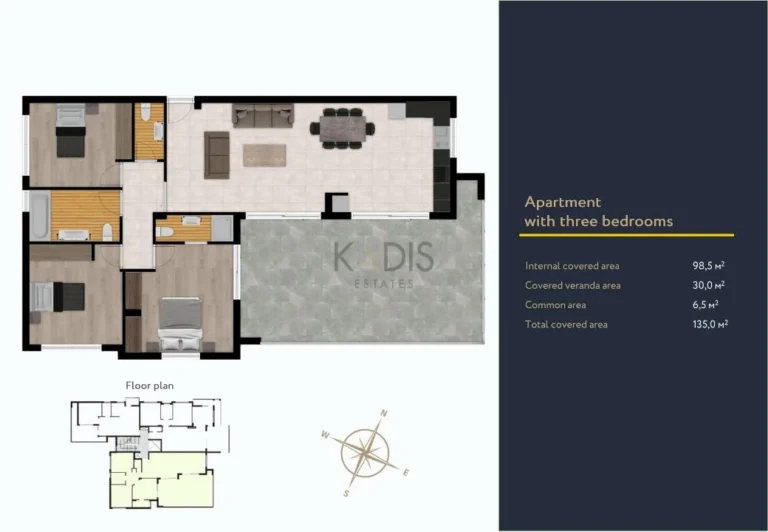3 Bedroom Apartment for Sale in Limassol District