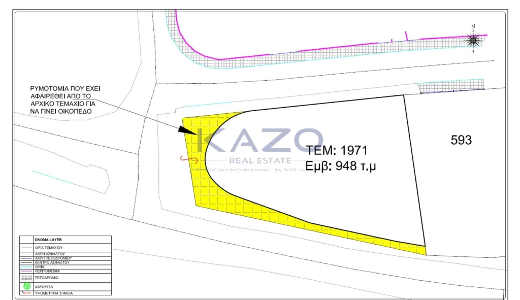 948m² Plot for Sale in Limassol District