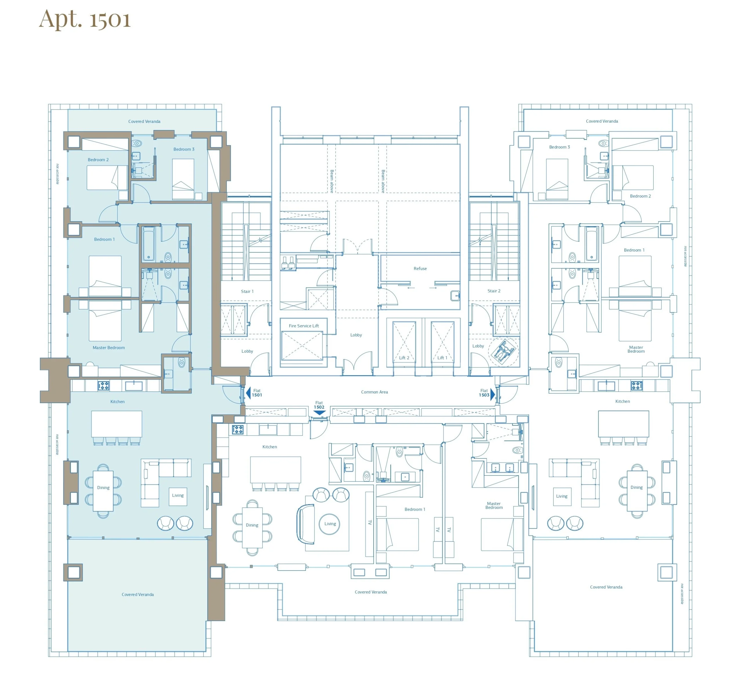 4 Bedroom Apartment for Rent in Agios Tychonas, Limassol District