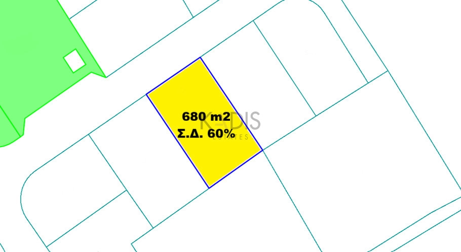 680m² Plot for Sale in Dali, Nicosia District