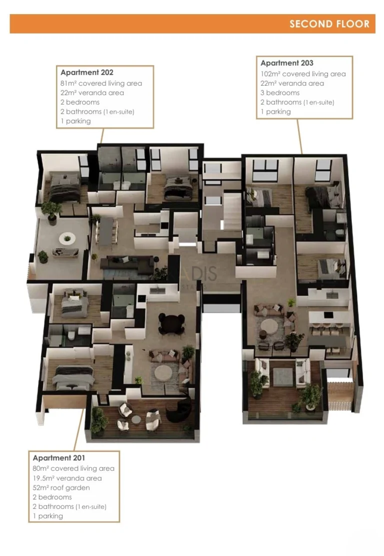 3 Bedroom Apartment for Sale in Aradippou, Larnaca District