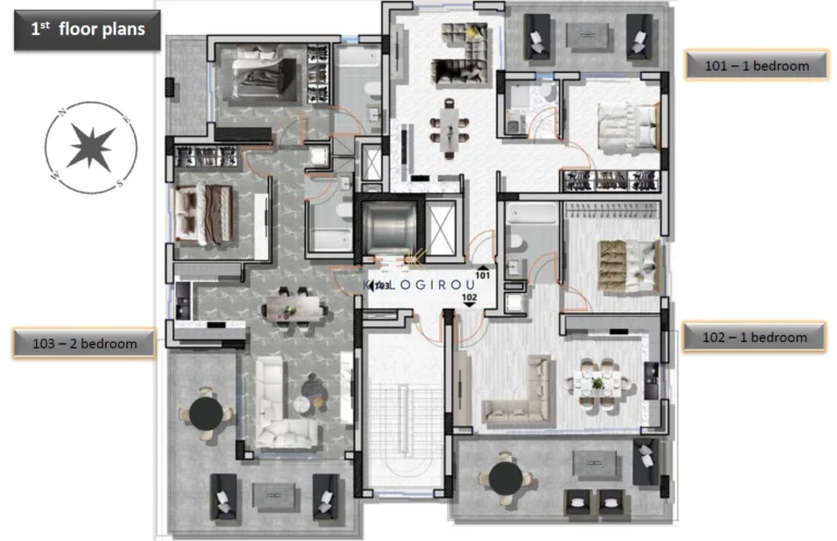 1 Bedroom Apartment for Sale in Aradippou, Larnaca District