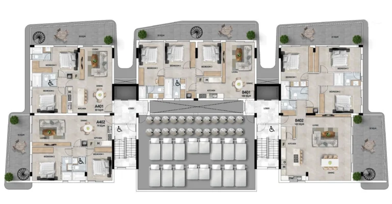 3 Bedroom Apartment for Sale in Larnaca District