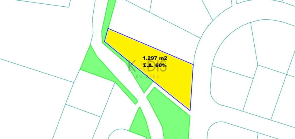 1,297m² Plot for Sale in GSP Area, Nicosia District